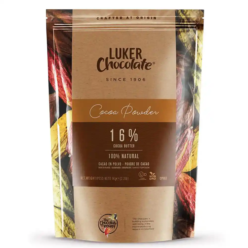 COCOA EN POLVO NATURAL 16% 1 KG