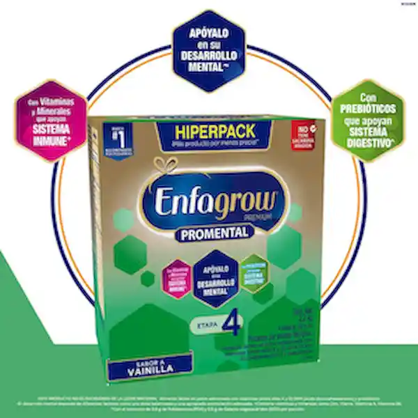 Enfagrow Alimento Lácteo Promental Vainilla Etapa 4 2200 g