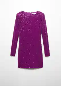 Vestido Xlenjuel Morado Talla XL Mujer Mango