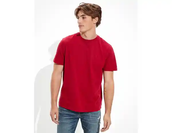 Camiseta Hombre Rojo Talla MEDIUM American Eagle