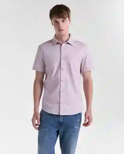 Camisa Hombre Rosado Talla M 819G000_ROS152706 Americanino