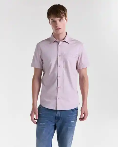 Camisa Hombre Rosado Talla M 819G000_ROS152706 Americanino