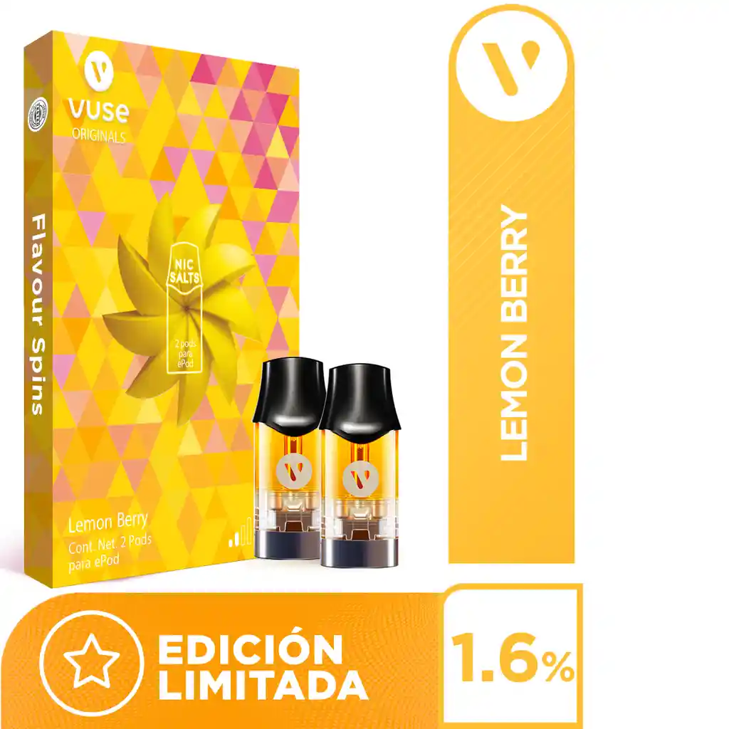 Vuse Cápsula Lemon Berry (18 mg)