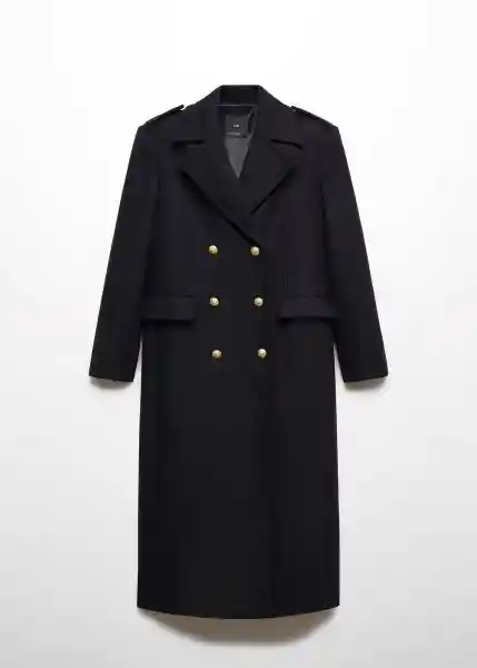 Abrigo Milions Negro Talla XL Mujer Mango