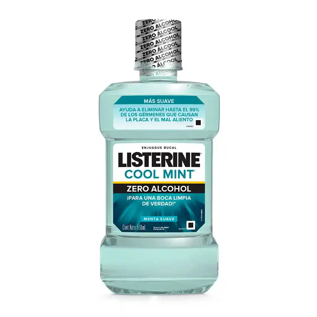 Listerine Enjuague Bucal Cool Mint Zero Alcohol