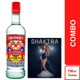 Combo Boleta Shakira Bogota 27 Febrero Vip Occidental + Smirnoff