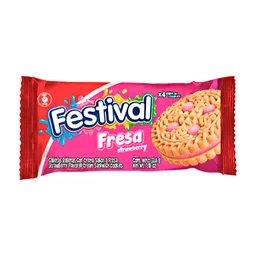 Festival Galletas con Relleno sabor a fresa