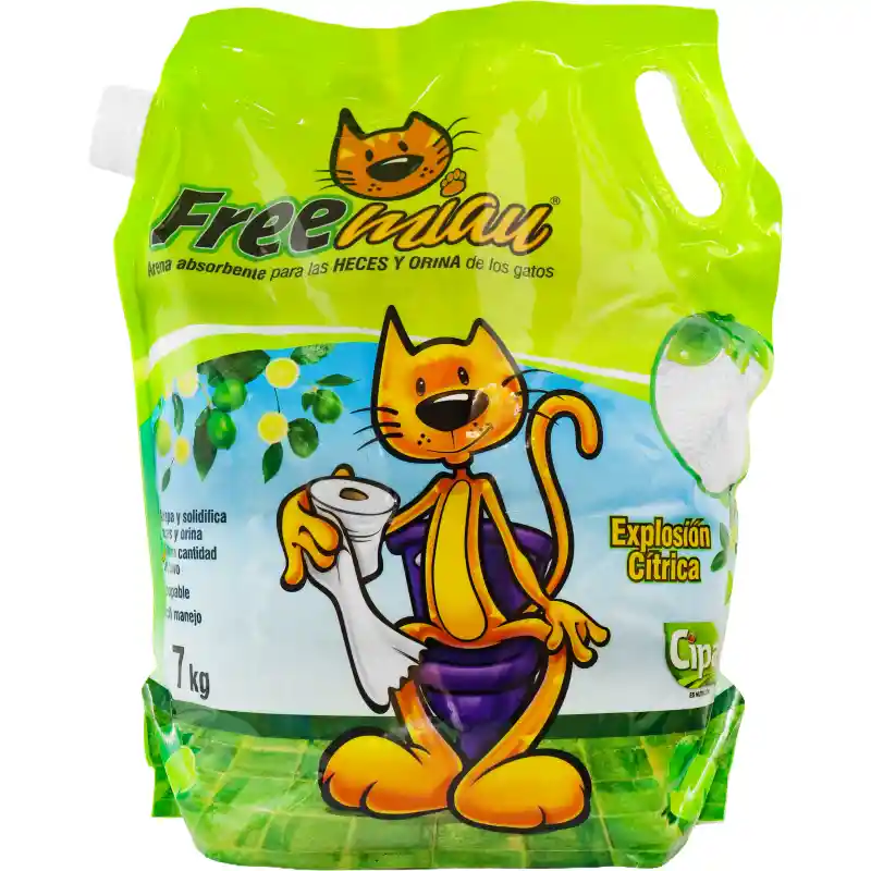 Freemiau Arena Sanitaria para Gatos Explosión Cítrica