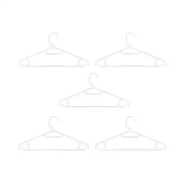 Gancho Para Ropa Antideslizantes Beige Miniso