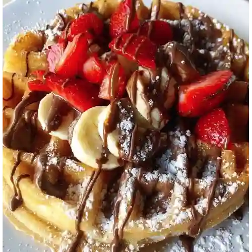 1 Waffle 2 Salsa 2 Topping