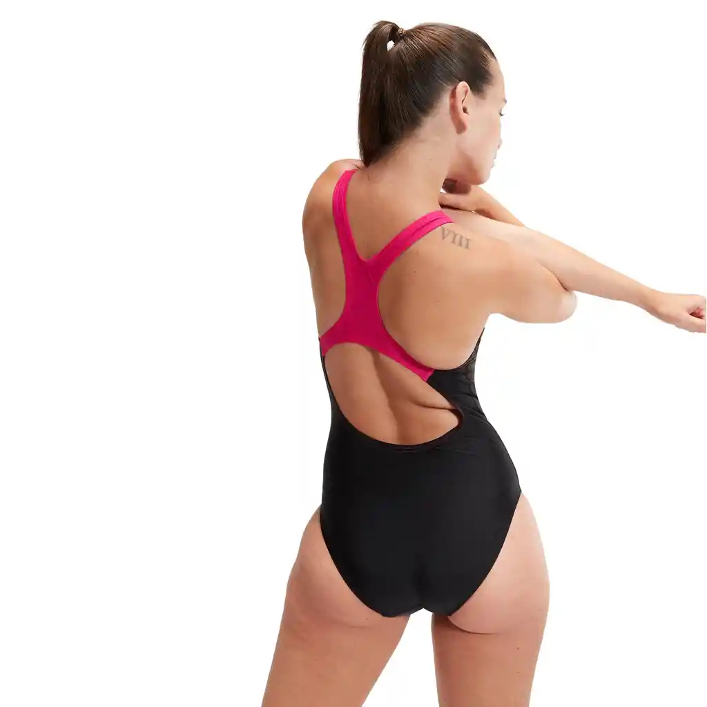 Vestido de Baño Medley Logo Medalist Mujer Negro-36