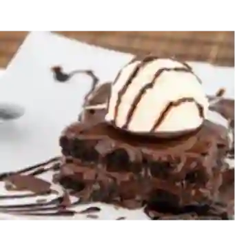 Brownie con Helado