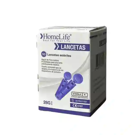 Lancetas Esteriles 28 G Glucolife Caja
