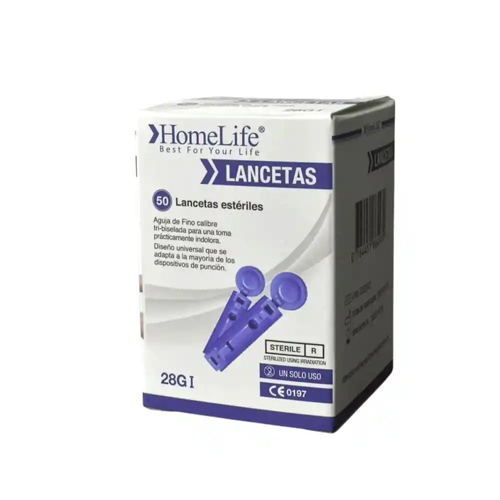 Lancetas Esteriles 28 G Glucolife Caja