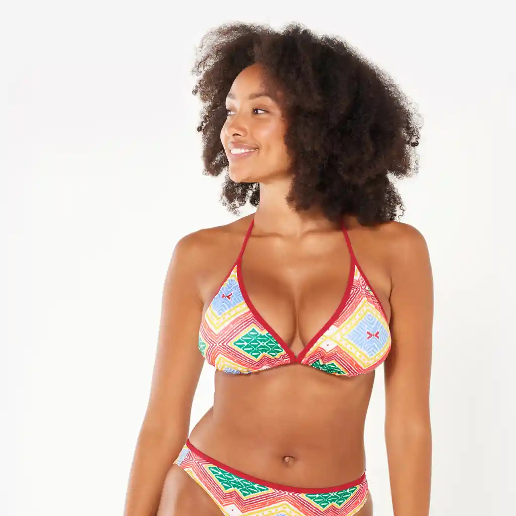 Top de Bikini Para Playa Para Mujer - Rojo
