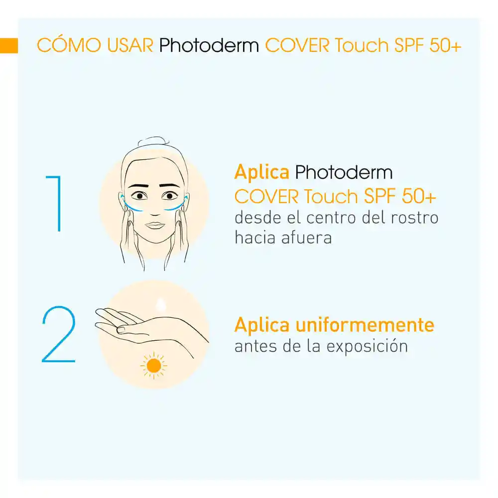 Bioderma-Photoderm Protector Solar Cover Touch Tinte Claro Spf50