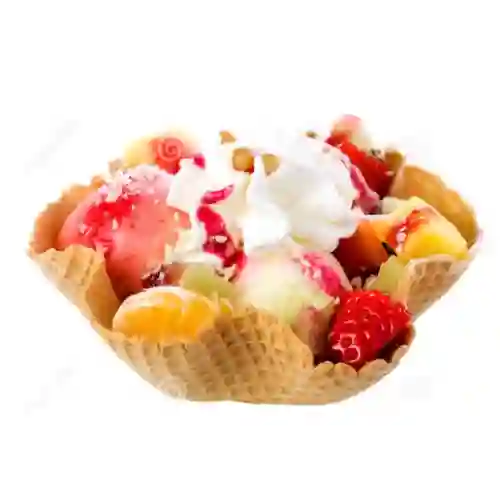 Concha con Helado