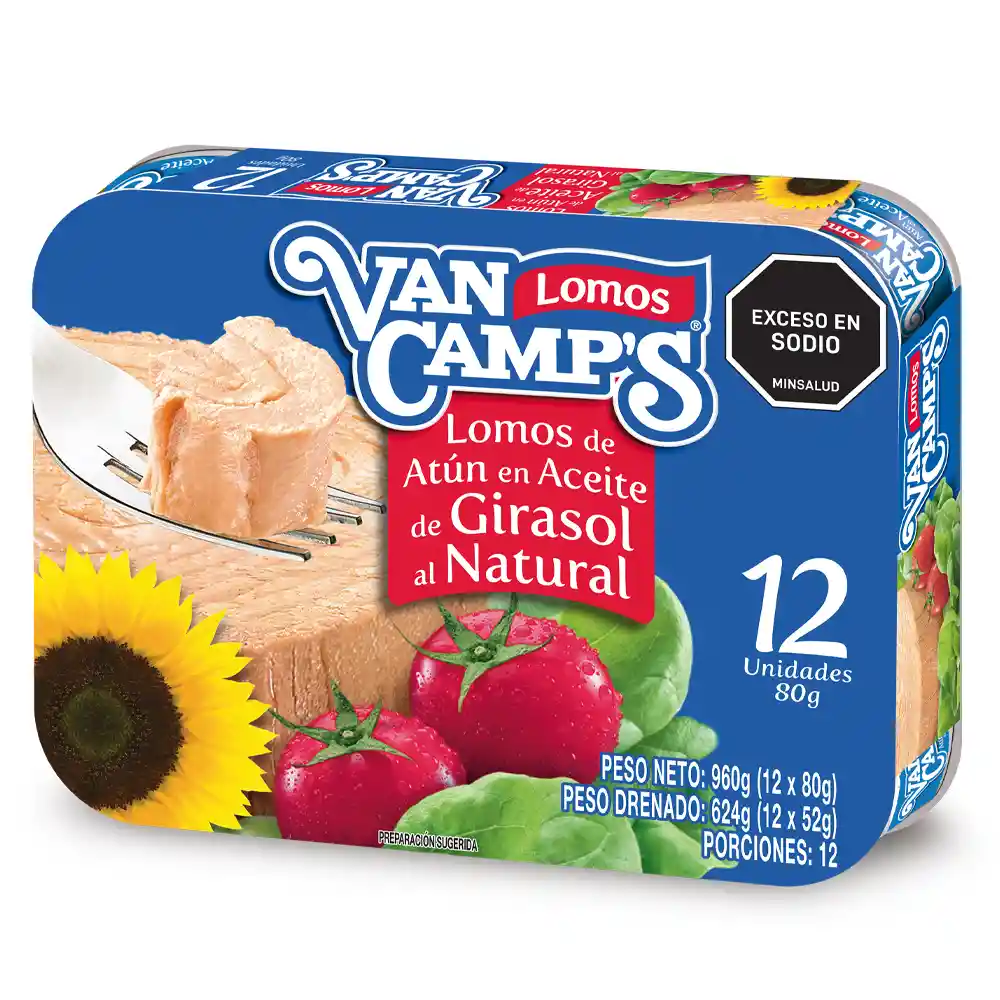 Van Camps Lomitos de Atún en Aceite de Girasol