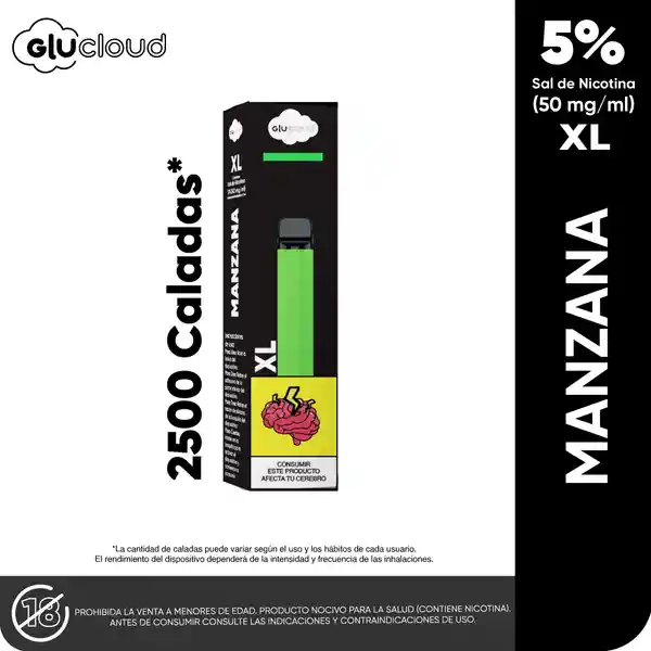Glucloud Vape Sour Apple XL / 2500 Puff