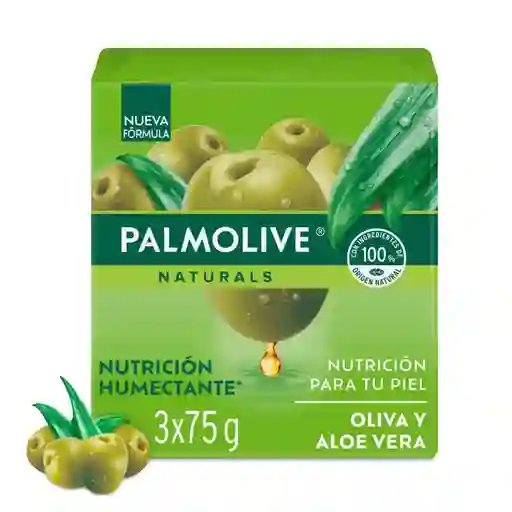 Jabón Palmolive Oliva y Aloe Vera 3x75g