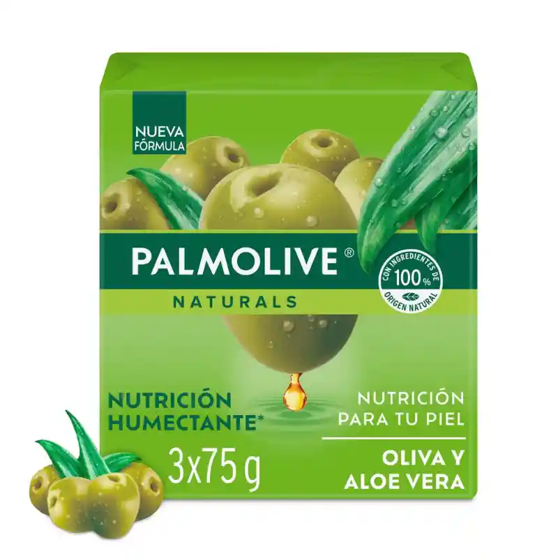 Jabón Palmolive Oliva y Aloe Vera 3x75g