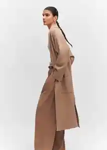Abrigo Ringo Topo Talla XL Mujer Mango
