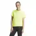 Adidas Camiseta Run it Tee Para Mujer Verde Talla S