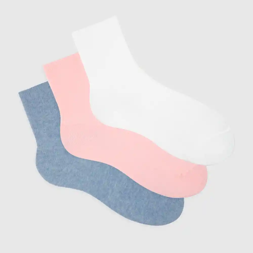 Medias Deportivas Tobilleras Corta Para Niños Wilder Jr. X3 Galax Talla 8-10