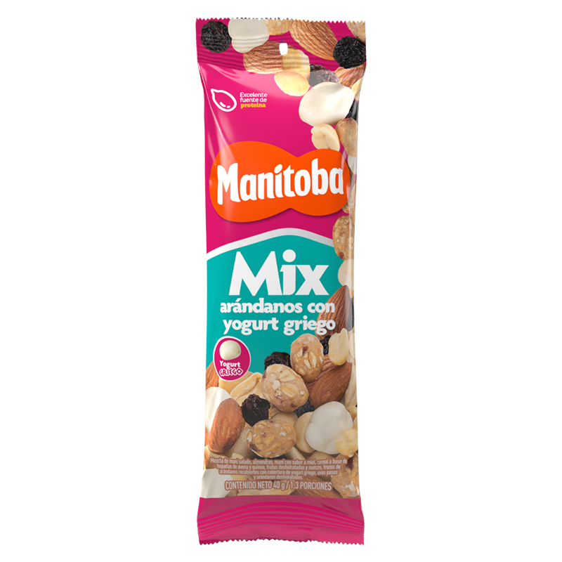 Manitoba Mezcla Mix Arandanos Yogurt Giego 40 g