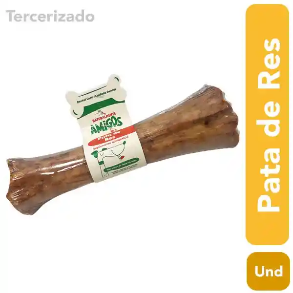 Natural Toys Hueso Amigos Pata de Res Natural Para Perros