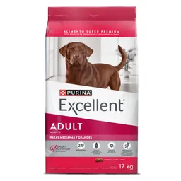 Comida para perros EXCELLENT ADULT Razas Medianas y Grandes x 17 kg
