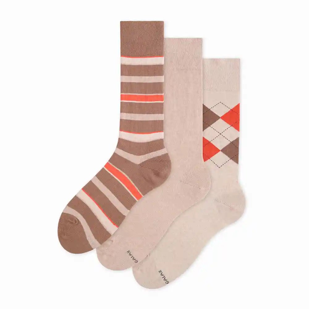 Medias Deportivas Tobilleras Cortas Masculino X3 Chamberlain Galax Talla 10-12