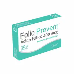 Folic Prevent Suplemento Nutricional Tabletas (400 mcg)