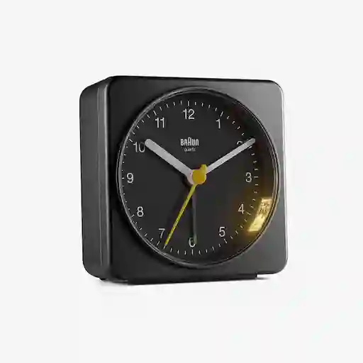 Inkanta Reloj Despertador Negro Análogo