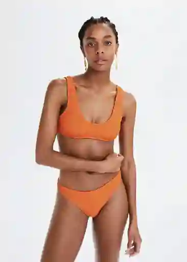 Top Bikini Solene Naranja Talla L Mujer Mango