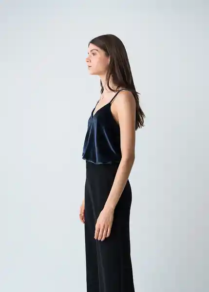 Camisa Cyrus Azul Pacífico Medio Talla S Mujer 513G376 Naf Naf