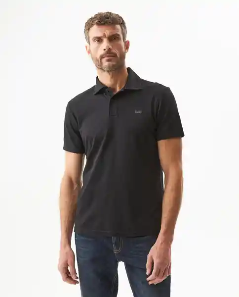 Camiseta Polo Functional Negro Sombrío Ultraoscuro L Chevignon