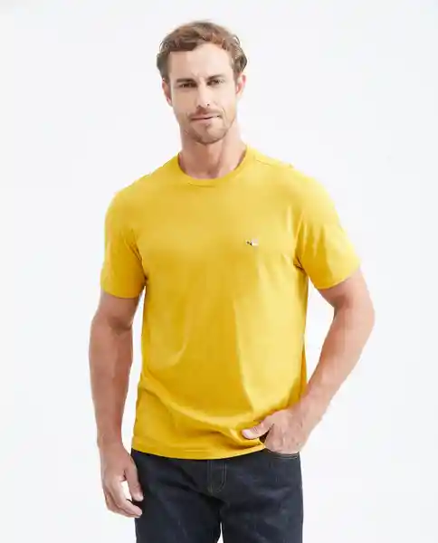 Camiseta Básica Masculino Verde Palma Medio Talla L Chevignon