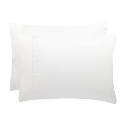 Set Fundas Almohada Microfibra Blanco Diseño 0003 Casaideas
