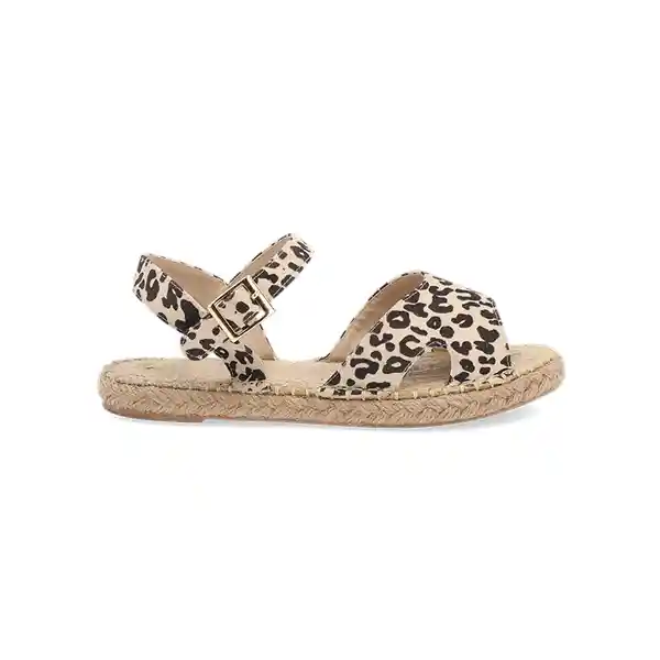 Sandalias Yute Bast Estampado Tigre Talla 34