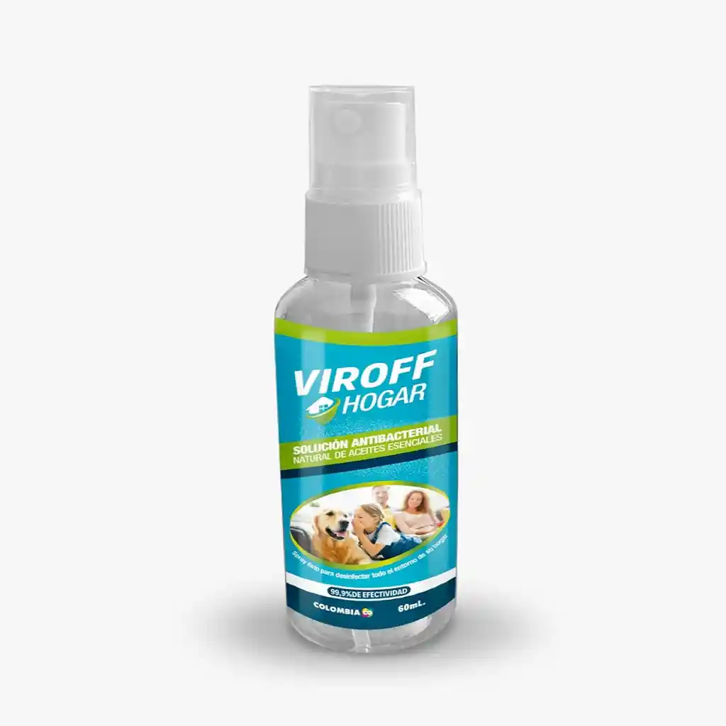 Viroff Solucion Antibacterial Hogar Spray Frasco