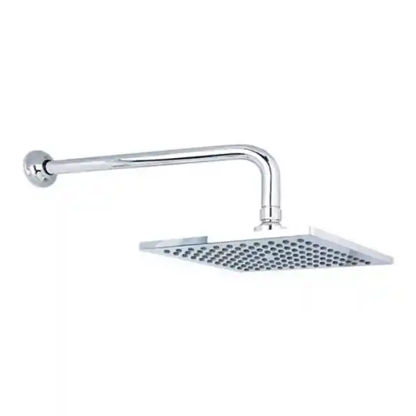 Gerfor Regadera Con Brazo Cuadrada 20 cm