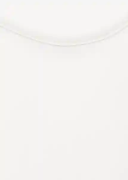 Camiseta Irma Offwhite Talla S Mujer Mango