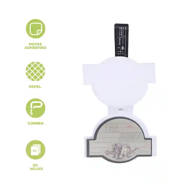 Bloc de Notas 3D Logo Serie Jurassic World Miniso