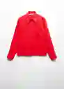 Sobrecamisa Rodas Coral Talla Xl Mujer Mango