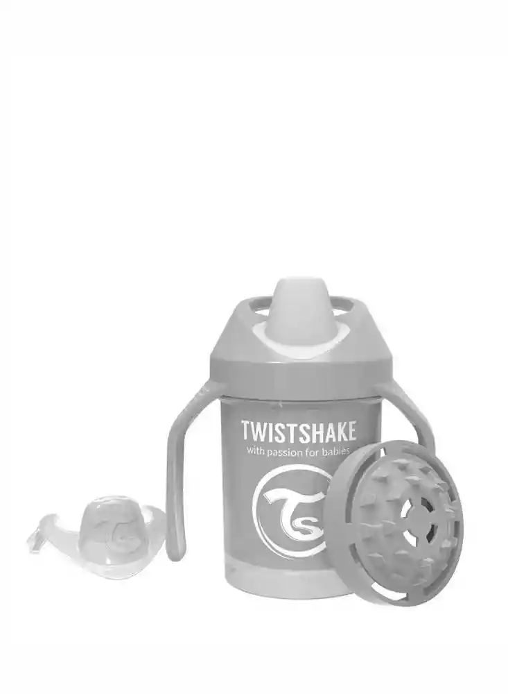 Twistshake Vaso Mini Cup 230 mL 4 +m Pastel Grey