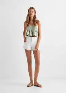 Short Cargo Off White Talla 20 Teen Niñas Mango