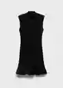 Vestido Landa Negro Talla M Mujer Mango