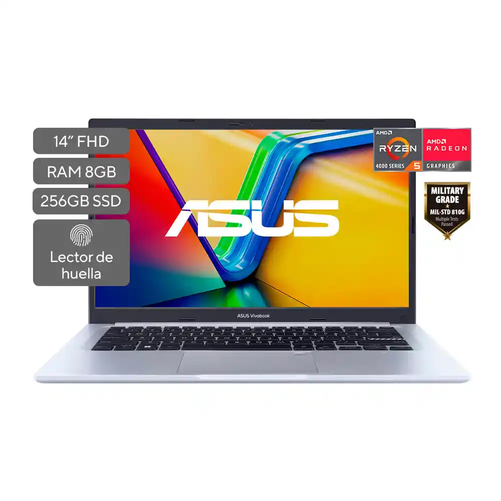 Portátil Asus Vivobook M1402ia-ek163w 14 Pulgadas Full Hd Amd Ryzen 5 8gb 256gb + Lector de Huellas