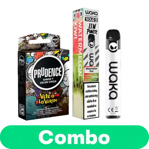 Combos Waka Solo Vape 2 + Prudence Preservativos x 3 Und E